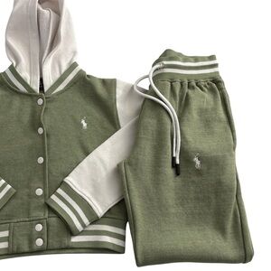 POLO RALPH LAUREN Light Green 2-Piece Jogger Set Women’s Size Small